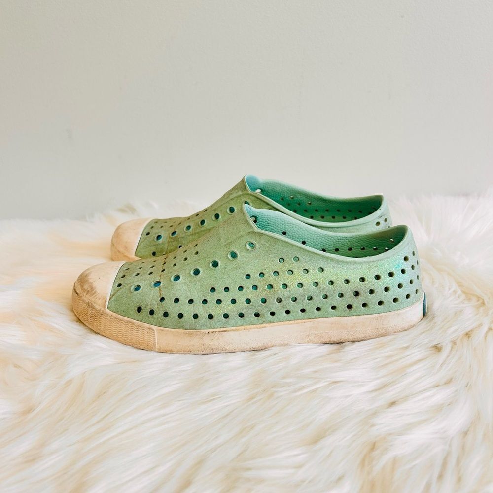 Native Shoes Kids Slip-On Sneakers Mint Green